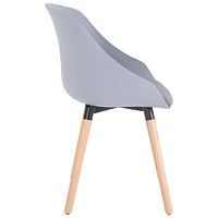 TygerClaw Plastic Accent Chair - Grey