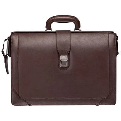 Mallette pour portable Milan de Mancini de 17,3 po - Brun