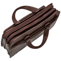 Mancini Milan 15.6" 3-Compartment Laptop Briefcase Bag