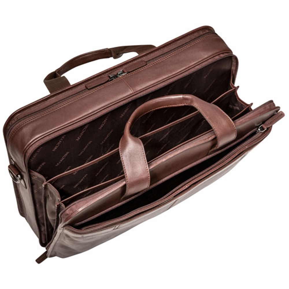 Mancini Milan 15.6" 2-Compartment Laptop Briefcase Bag