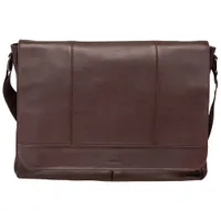 Mancini Milan 15" Laptop Messenger Bag - Brown