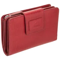 Mancini Croco RFID Genuine Leather Bi-fold Clutch Wallet