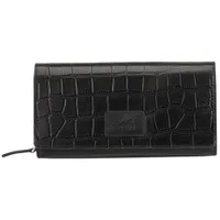 Pochette-portefeuille enveloppe RFID à trois volets en cuir véritable Croco de Mancini