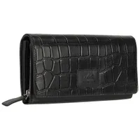 Pochette-portefeuille enveloppe RFID à trois volets en cuir véritable Croco de Mancini