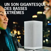 Haut-parleur de fête sans fil Bluetooth à l'épreuve des éclaboussures HYPERBOOM d'Ultimate Ears - Blanc