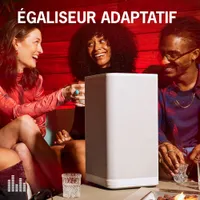Haut-parleur de fête sans fil Bluetooth à l'épreuve des éclaboussures HYPERBOOM d'Ultimate Ears - Blanc