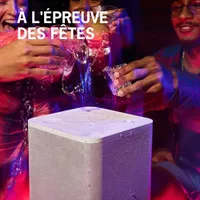 Haut-parleur de fête sans fil Bluetooth à l'épreuve des éclaboussures HYPERBOOM d'Ultimate Ears - Blanc