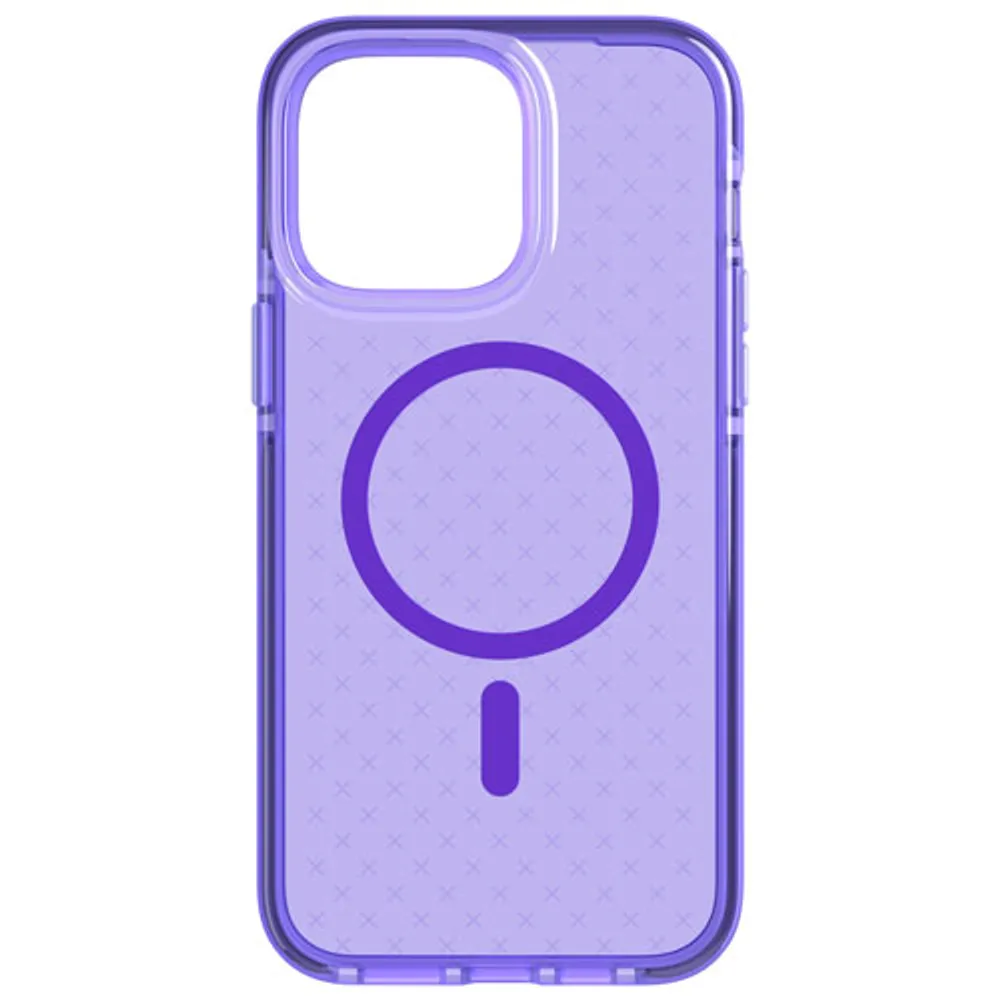 tech21 Evo Check Fitted Soft Shell Case for iPhone 14 Pro Max - Wondrous Purple