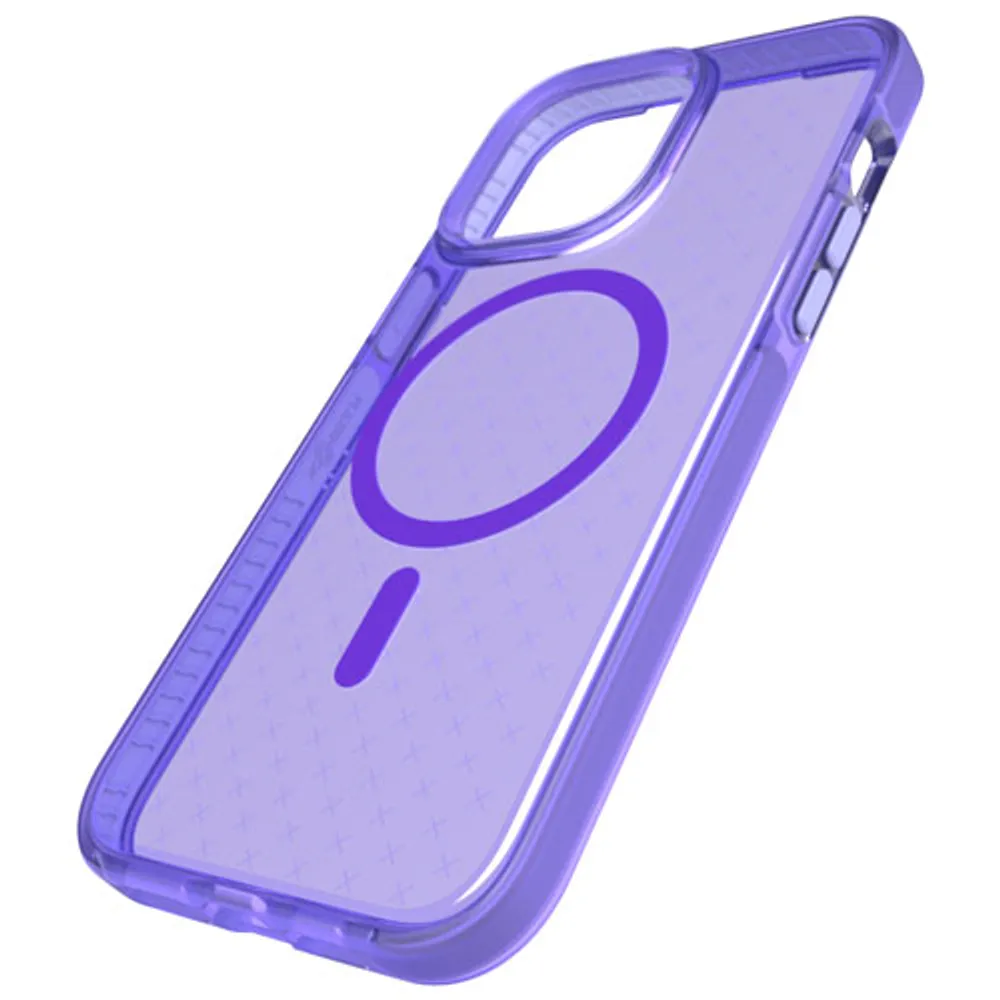 tech21 Evo Check Fitted Soft Shell Case for iPhone 14 Pro Max - Wondrous Purple