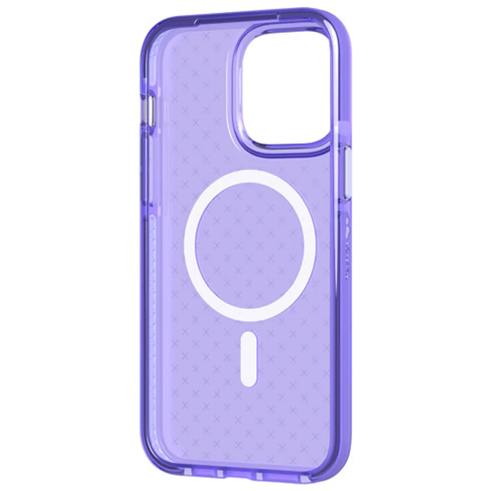 tech21 Evo Check Fitted Soft Shell Case for iPhone 14 Pro Max - Wondrous Purple