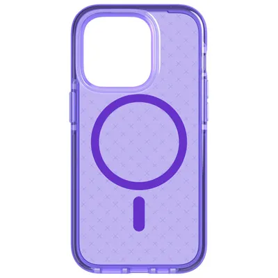Étui souple ajusté Evo Check de tech21 pour iPhone 14 Pro - Violet