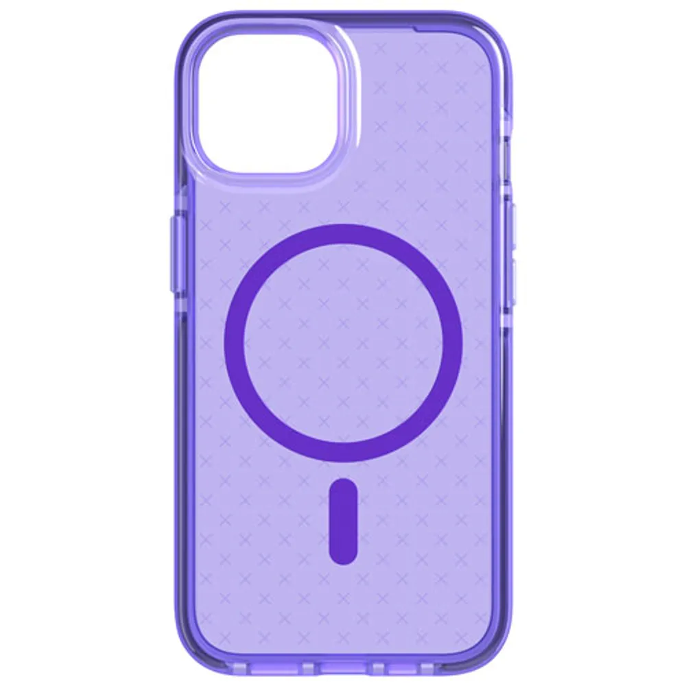 tech21 Evo Check Fitted Soft Shell Case for iPhone 14/13 - Wondrous Purple