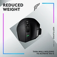 Souris de jeu optique sans fil de 25 000 ppp G502 X PLUS de Logitech - Noir