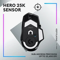 Souris de jeu optique sans fil de 25 000 ppp G502 X PLUS de Logitech - Noir