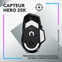 Souris de jeu optique sans fil de 25 000 ppp G502 X PLUS de Logitech - Noir