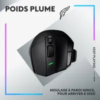 Souris de jeu optique sans fil de 25 000 ppp G502 X LIGHTSPEED de Logitech - Noir