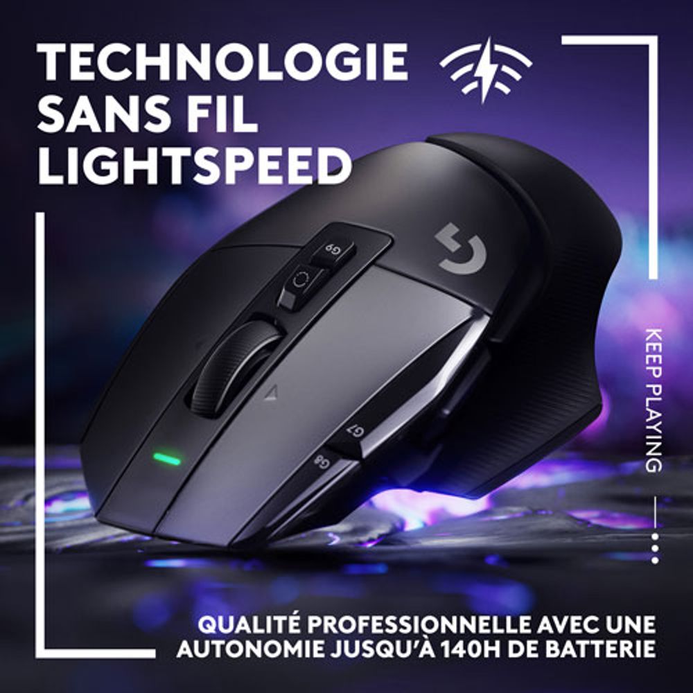 Logitech G502 X LIGHTSPEED 25000 DPI Wireless Optical Gaming Mouse - Black