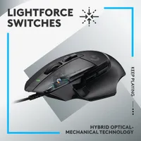 Souris de jeu optique de 25 000 ppp G502 X de Logitech - Noir