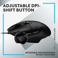 Souris de jeu optique de 25 000 ppp G502 X de Logitech - Noir