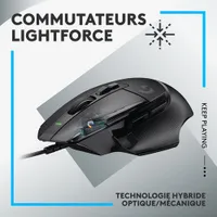 Souris de jeu optique de 25 000 ppp G502 X de Logitech - Noir