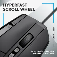 Souris de jeu optique de 25 000 ppp G502 X de Logitech - Noir