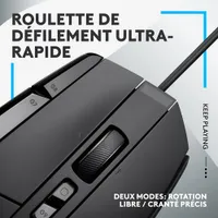 Souris de jeu optique de 25 000 ppp G502 X de Logitech - Noir