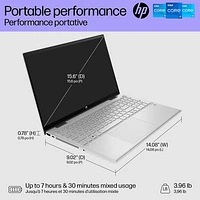 HP Pavilion x360 15" Touchscreen 2-in-1 Laptop - Natural Silver (Intel Core i7-1255U/1TB SSD/16GB RAM/Windows 11)