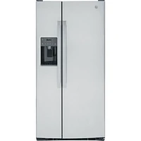 GE 33" 23 Cu Ft Side-By-Side Refrigerator (GSS23GYPFS) -Stainless Steel -Open Box -Perfect Condition