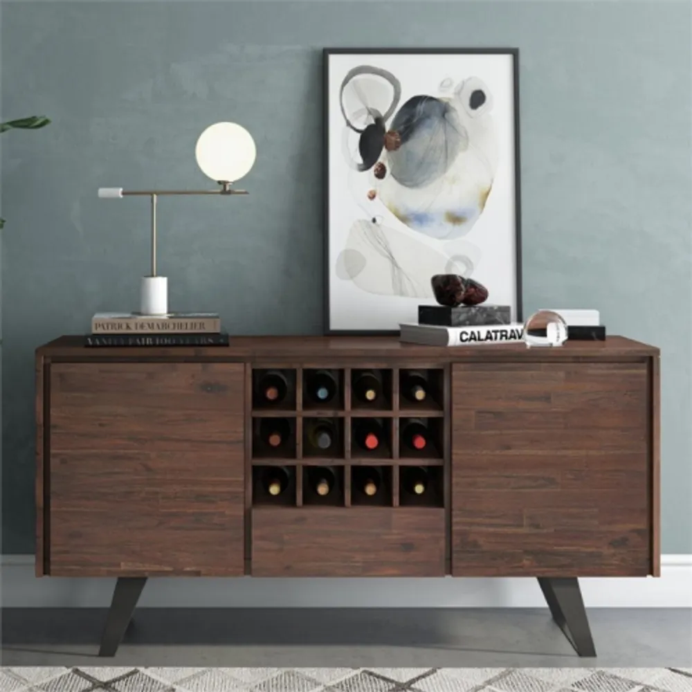 Simpli Home - Lowry Small Desk - Distressed Charcoal Brown