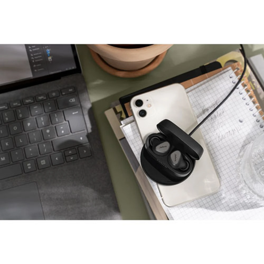 Jabra Connect 5t Work From Home Noise Cancelling True Wireless Earbuds - Titanium Black - Only at Best Buy