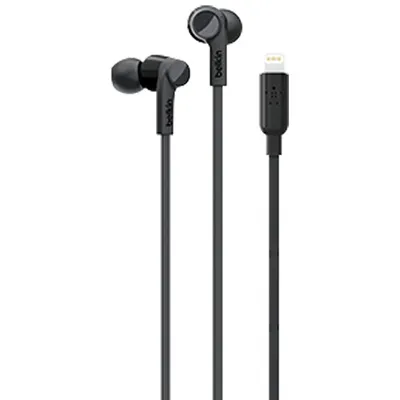 Belkin SoundForm In-Ear Sound Isolating Headphones with Lightning Connector - Black