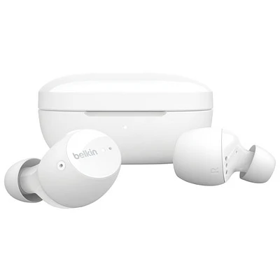 Écouteurs boutons 100 % sans fil à suppression du bruit SoundForm Immerse de Belkin - Blanc