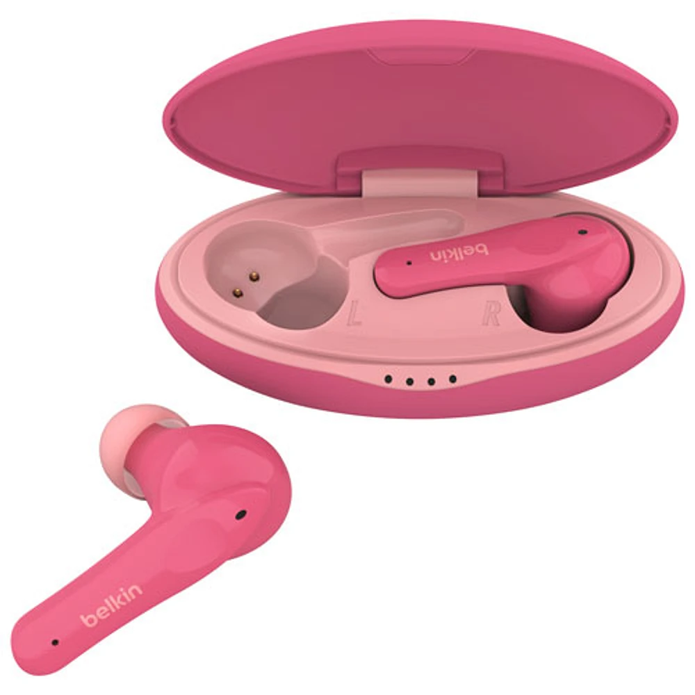 Belkin SoundForm Nano In-Ear Sound Isolating Truly Wireless Kids Headphones - Pink
