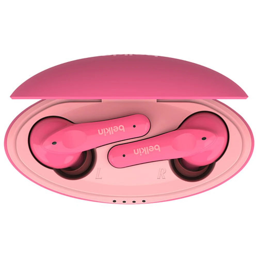 Belkin SoundForm Nano In-Ear Sound Isolating Truly Wireless Kids Headphones - Pink