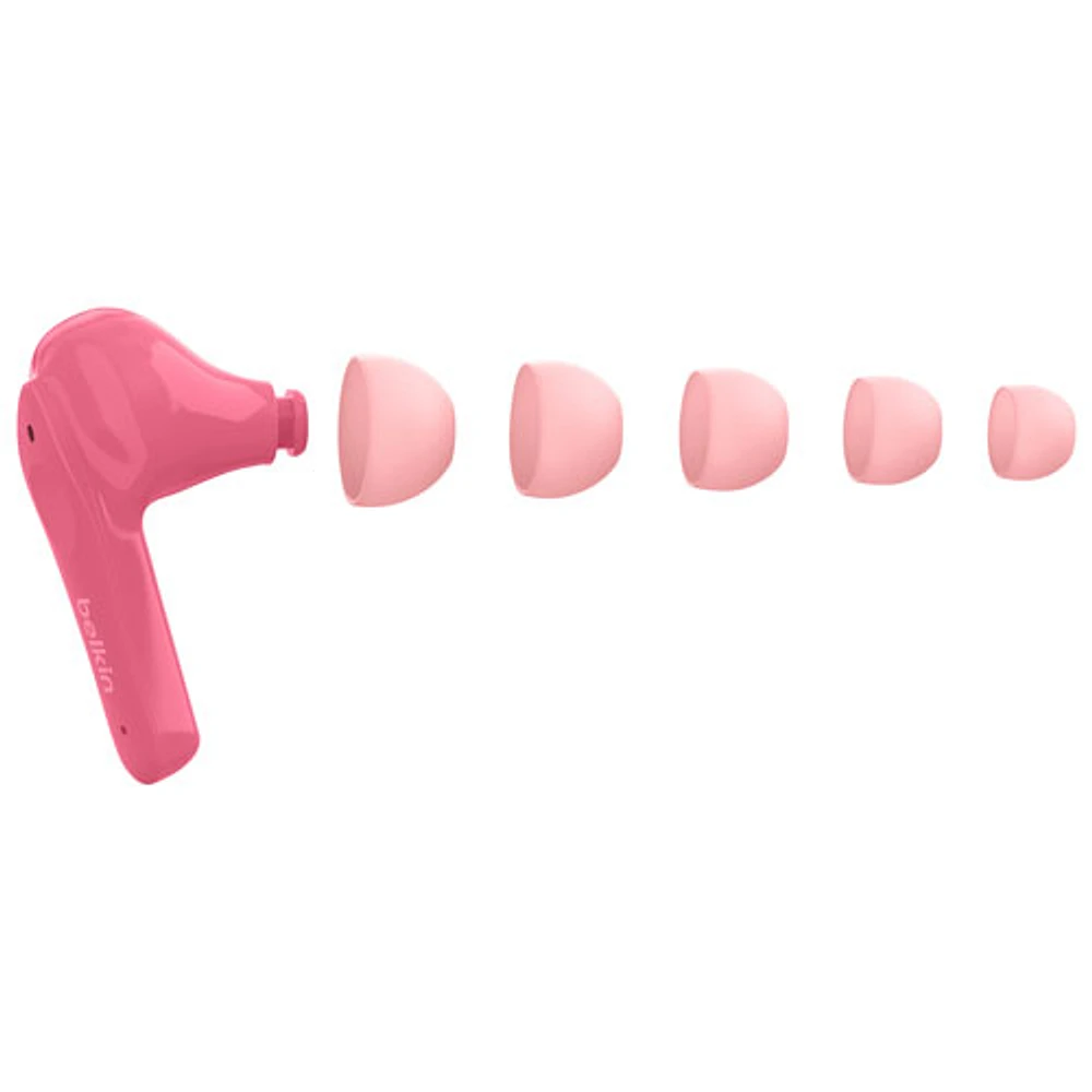 Belkin SoundForm Nano In-Ear Sound Isolating Truly Wireless Kids Headphones - Pink