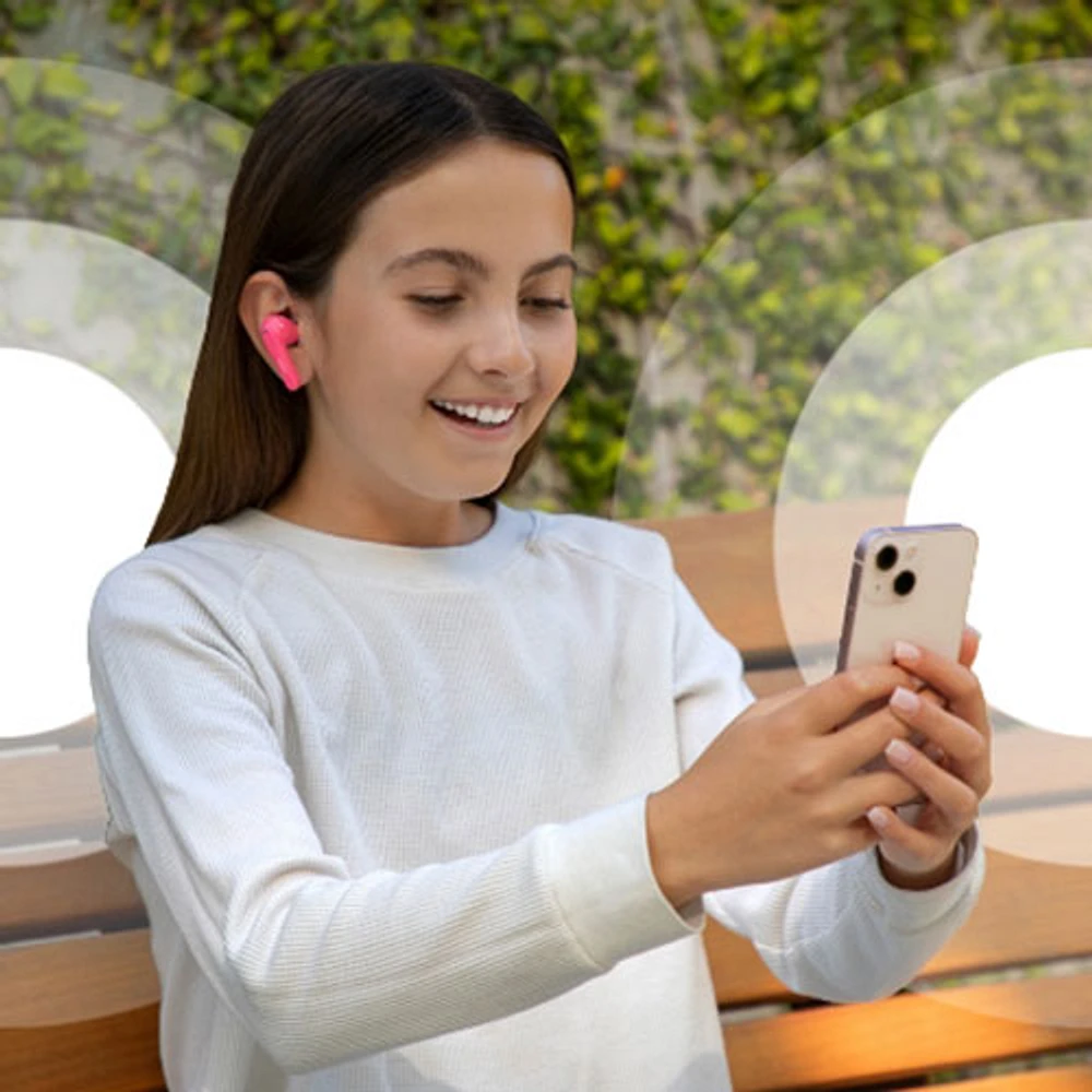 Belkin SoundForm Nano In-Ear Sound Isolating Truly Wireless Kids Headphones - Pink