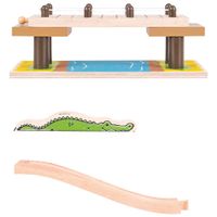 Bigjigs Toys Safari Rope Train Bridge