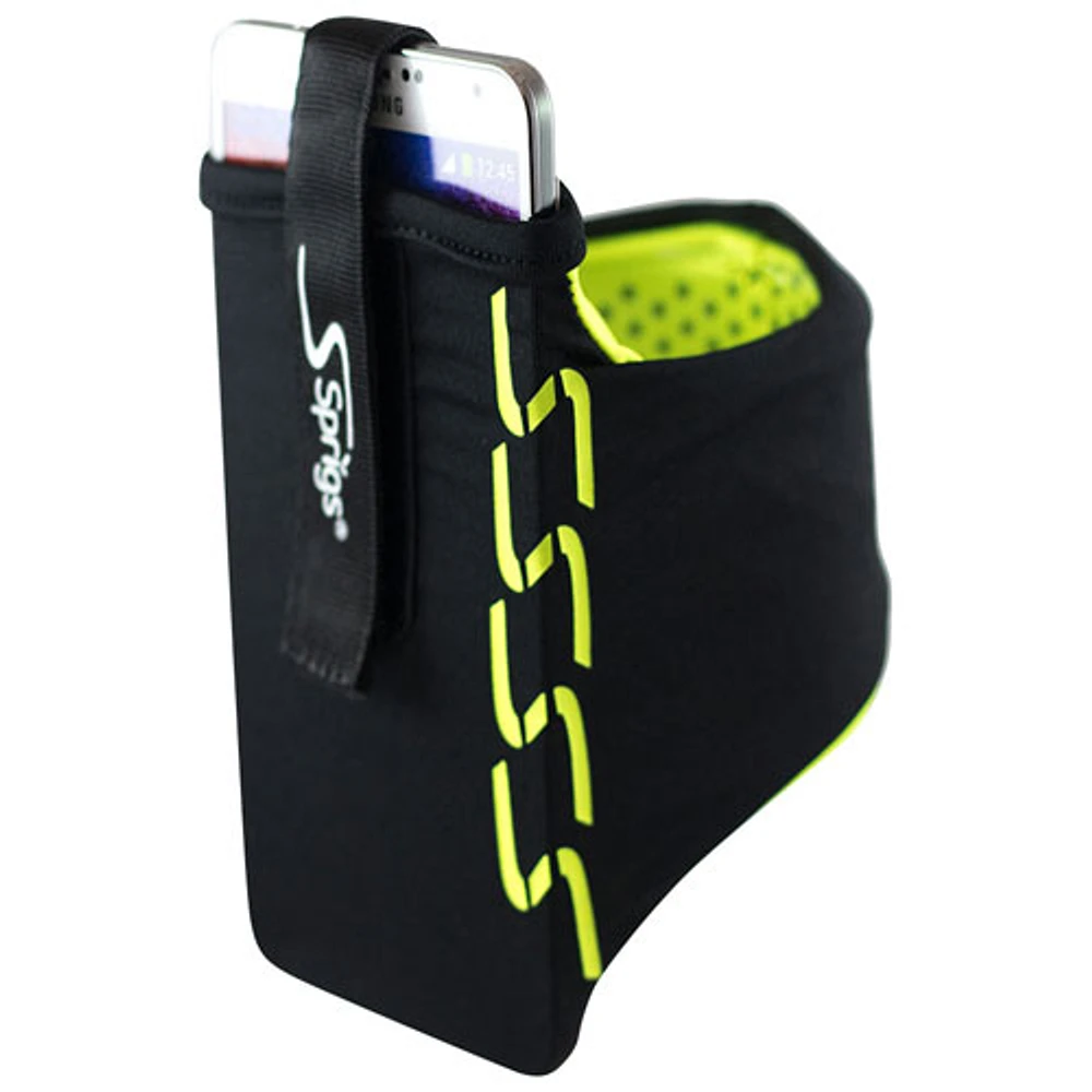 Sprigs Phone Arm Band - Medium - Black HiViz