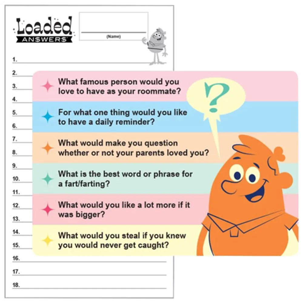 Loaded Answers Party Game - English