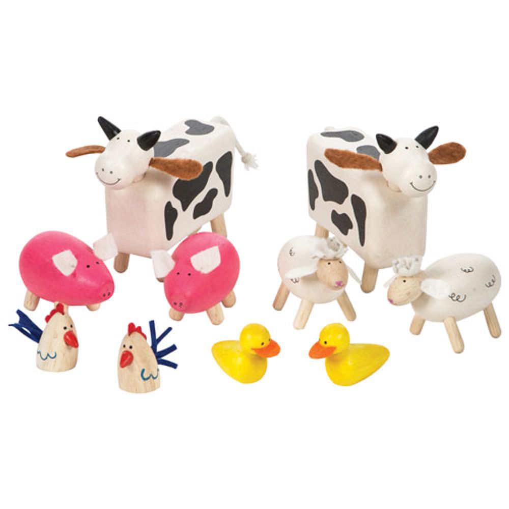 Bigjigs Toys Wooden Farm Animals