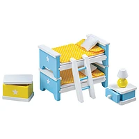 Ensemble pour chambre d'enfants de maison de poupée de Bigjigs Toys