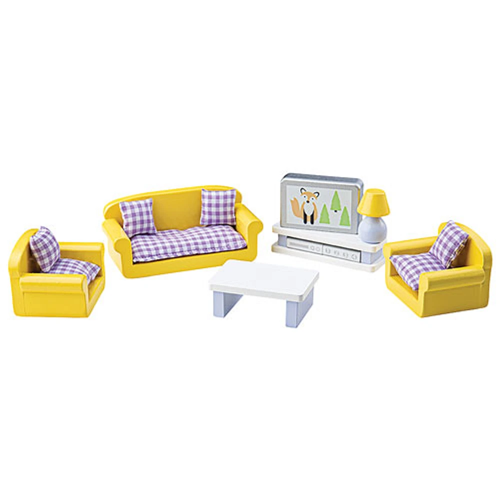 Bigjigs Toys Doll House Living Room Set