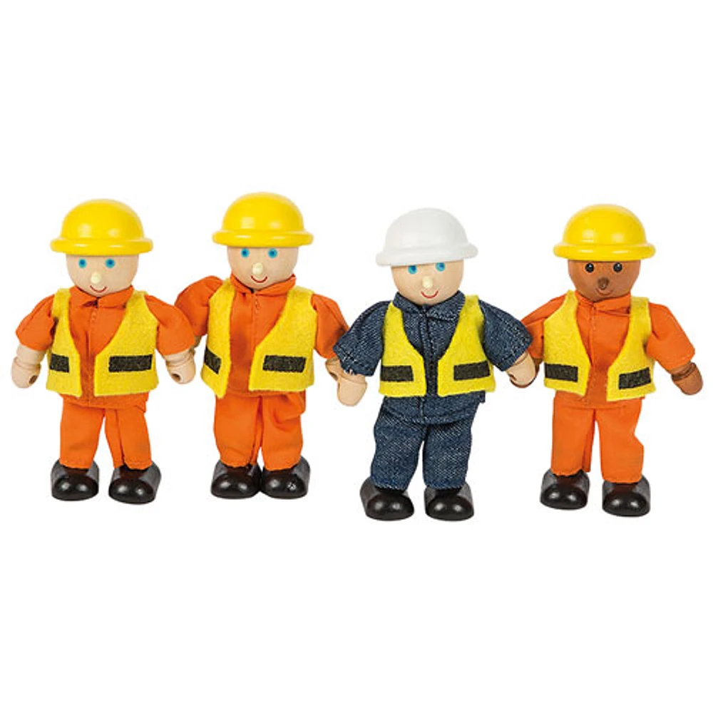 Bigjigs Toys Wooden Construction Builders