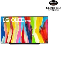 Open Box - LG 83" 4K UHD HDR OLED webOS Evo ThinQ AI Smart TV (OLED83C2PUA) - 2022 - Dark Titan Silver