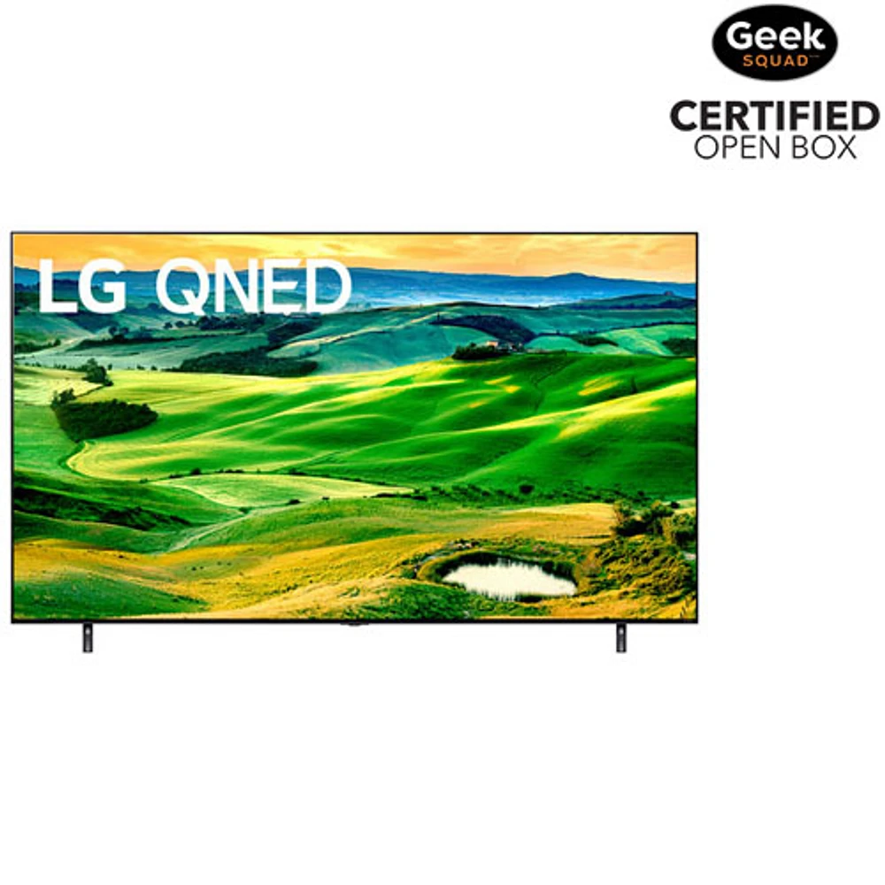 Open Box - LG 86" 4K UHD HDR QNED webOS Smart TV (86QNED80UQA) - 2022 - Dark Titan Silver/Ashed Blue