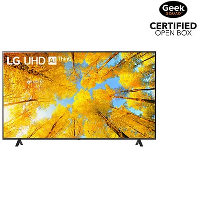 Boîte ouverte - Téléviseur intelligent webOS HDR DEL UHD 4K de 55 po de LG (55UQ7590PUB) - 2022 - Fer gris foncé