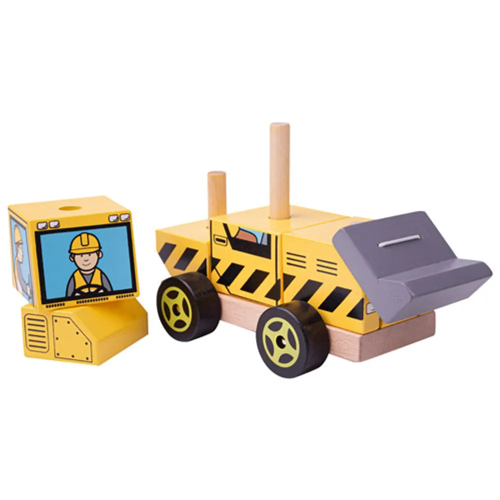 Bulldozer empilable de Bigjigs Toys