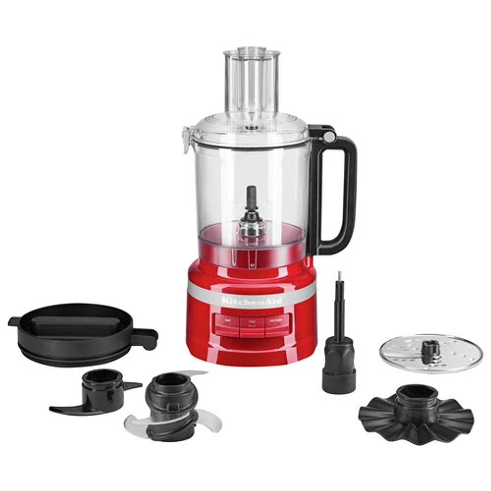 Robot culinaire de 9 tasses de KitchenAid - Rouge empire