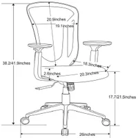 Brassex Hazel Ergonomic High-Back Mesh Office Chair