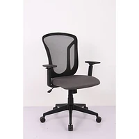 Brassex Hazel Ergonomic High-Back Mesh Office Chair - Grey